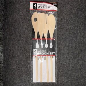 Wooden Spoon Set - 4 Pieces